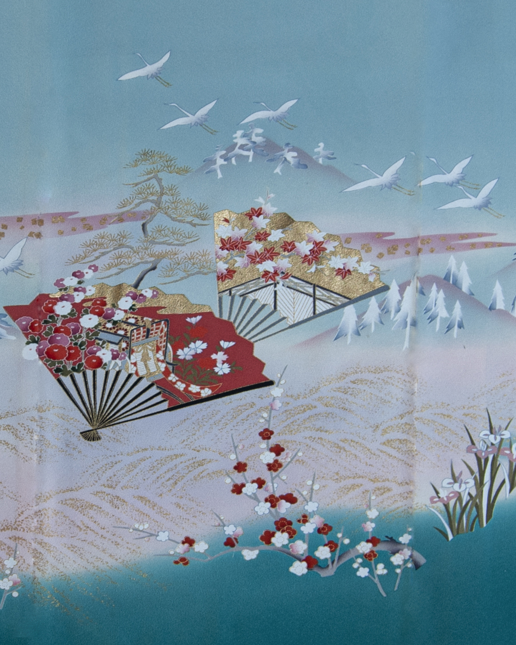 ST-01 hem landscape band with cranes